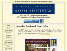 Tablet Screenshot of capitolauction.net